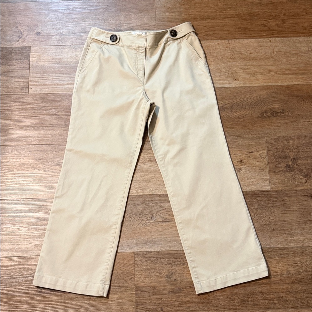 Talbots Petite Beige Stretch Khaki Pants